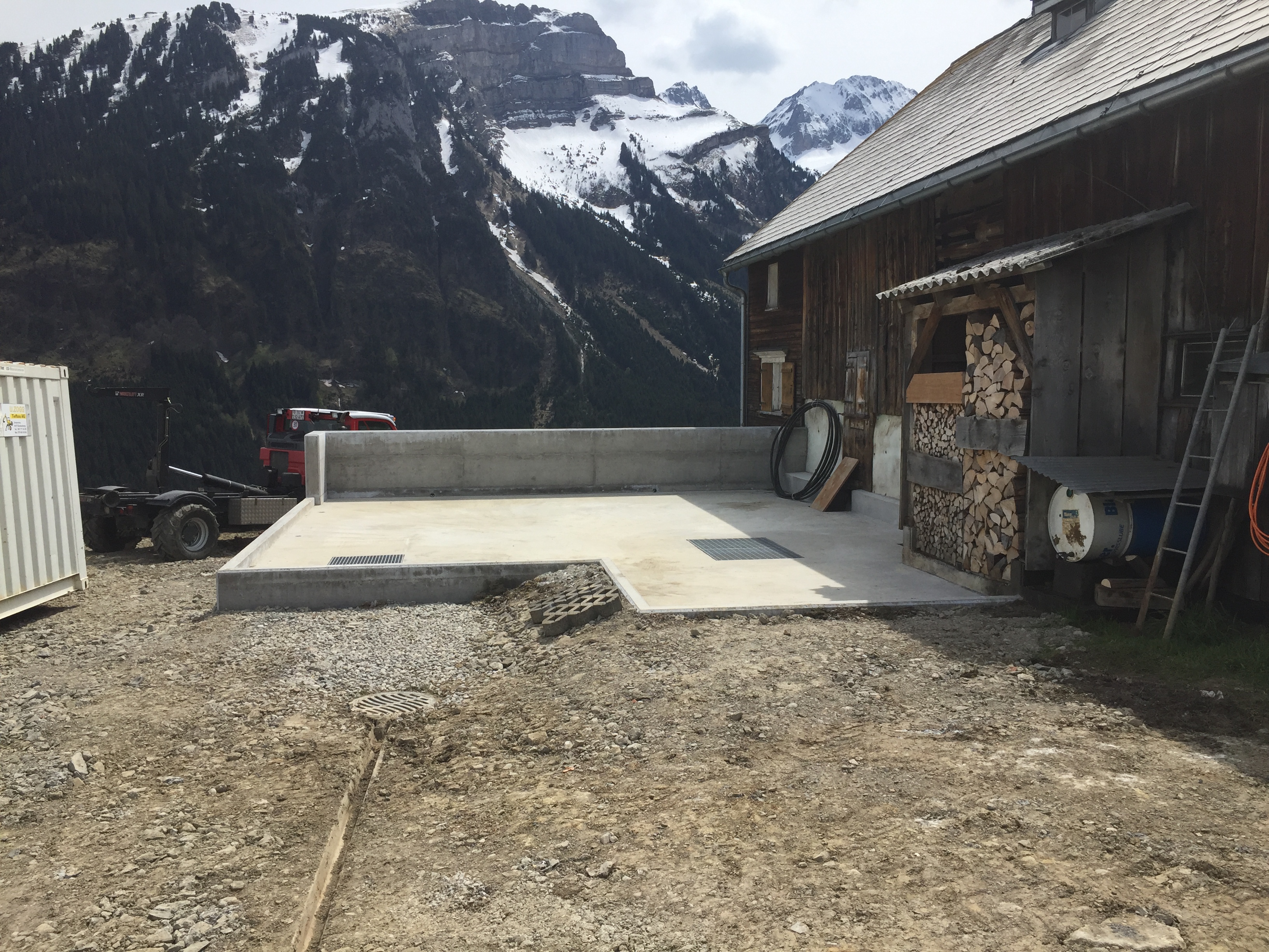 Neubau Jauchegrube Flammer